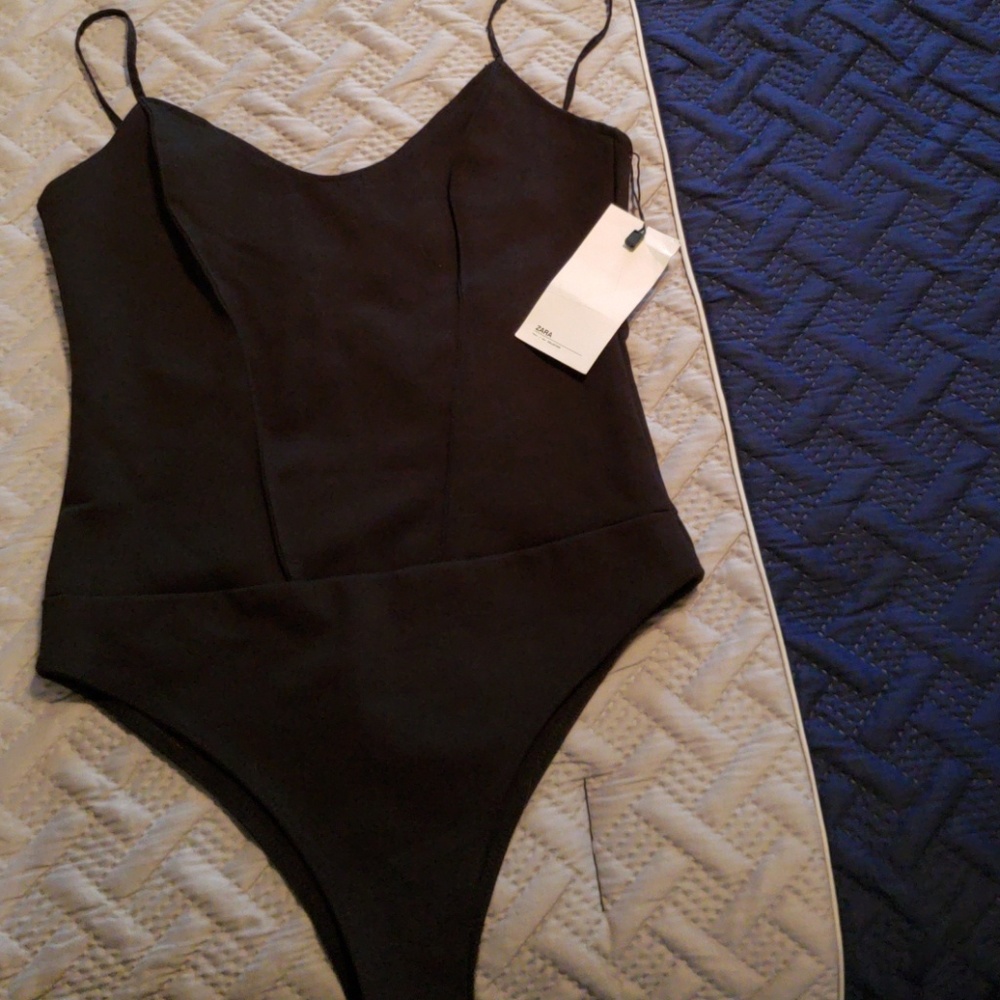 Zara spaghetti strap bodysuit